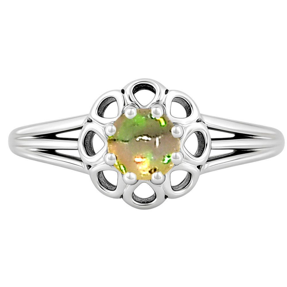 Ethiopian Opal Ring size-6 R-1761 SDR253090