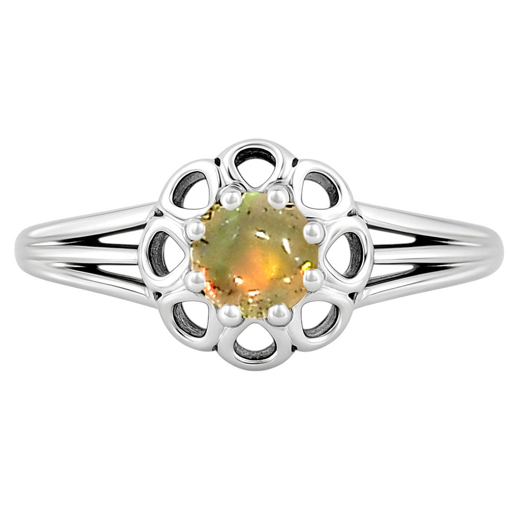 Ethiopian Opal Ring size-6 R-1761 SDR253096