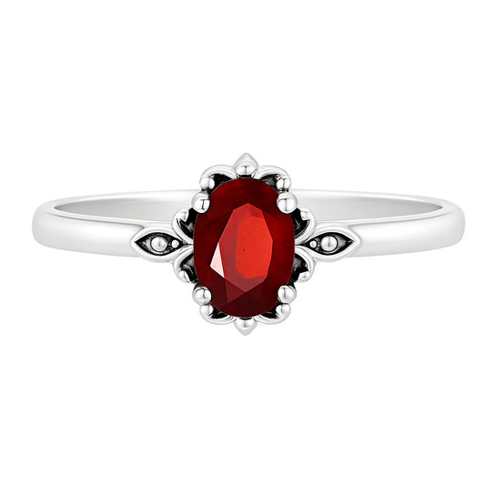 Hessonite Garnet Ring size-5 R-1721 SDR253136