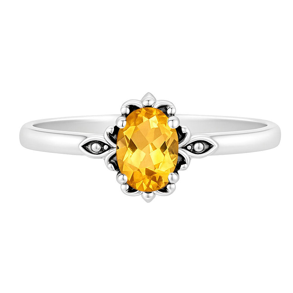 Citrine Ring size-6 R-1721 SDR253145