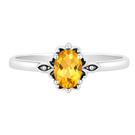 Citrine Ring size-8 R-1721 SDR253147