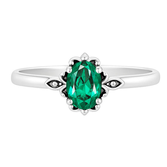 Emerald Quartz Ring size-6 R-1721 SDR253150