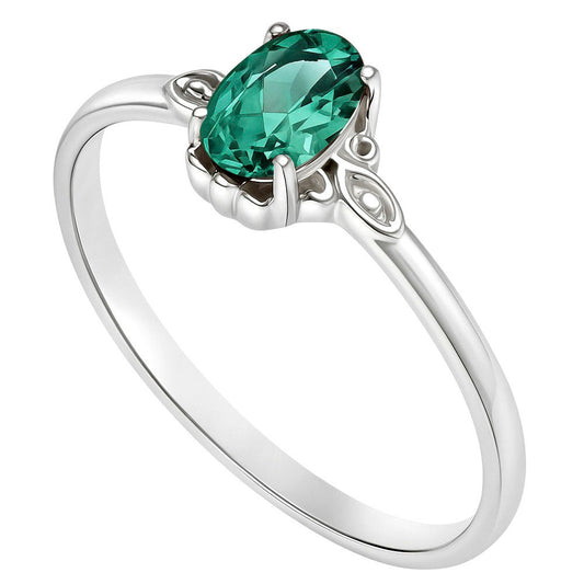 Emerald Quartz Ring size-6 R-1721 SDR253150