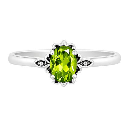Peridot Ring size-6 R-1721 SDR253153