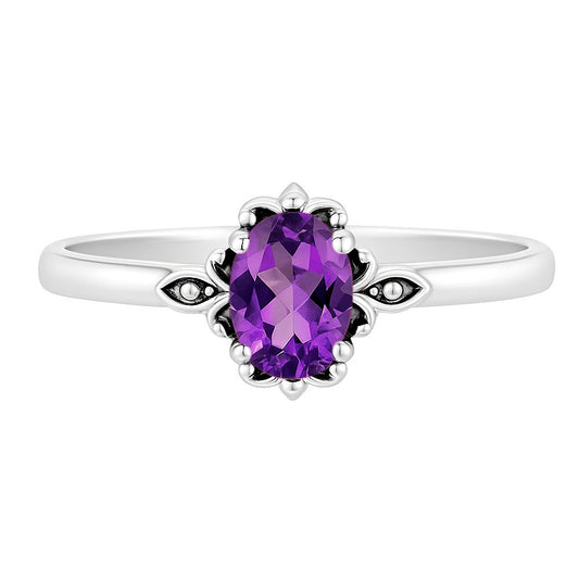 Amethyst Ring size-5 R-1721 SDR253156