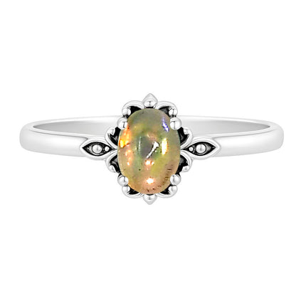 Ethiopian Opal Ring size-5 R-1721 SDR253176