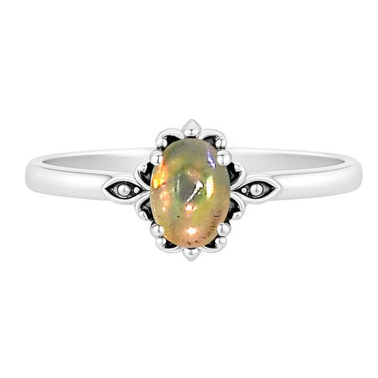 Ethiopian Opal Ring size-5 R-1721 SDR253176