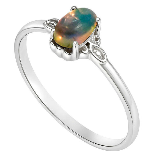 Ethiopian Opal Ring size-5 R-1721 SDR253176