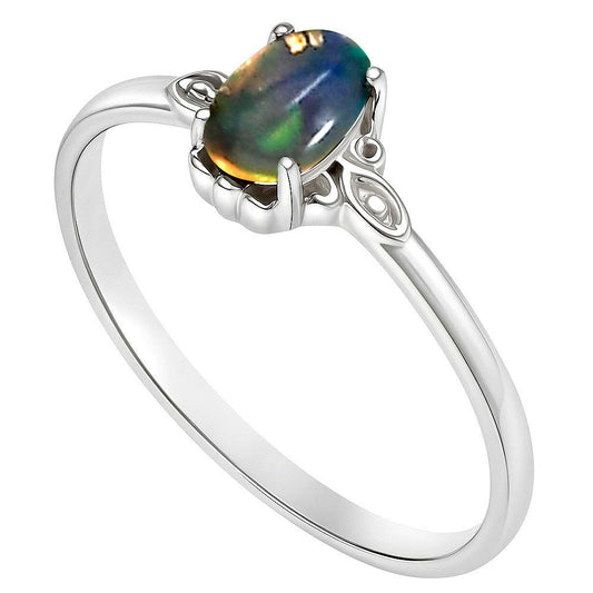 Ethiopian Opal Ring size-5 R-1721 SDR253177