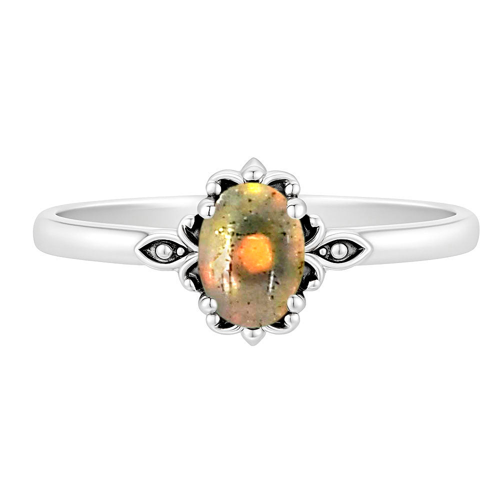 Ethiopian Opal Ring size-7 R-1721 SDR253183