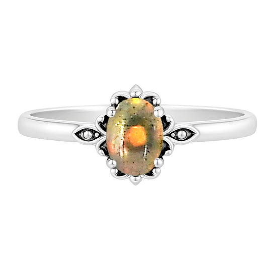 Ethiopian Opal Ring size-7 R-1721 SDR253183