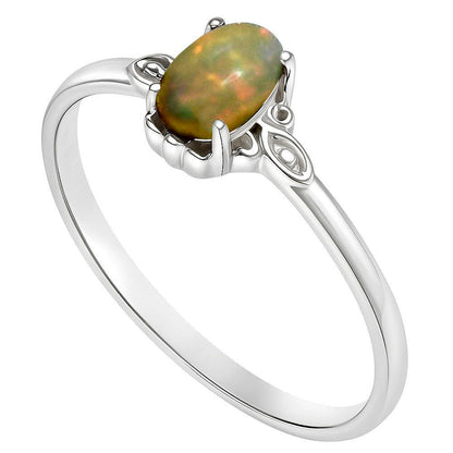Ethiopian Opal Ring size-8 R-1721 SDR253187