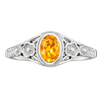 Citrine Ring size-6 R-1292 SDR253211