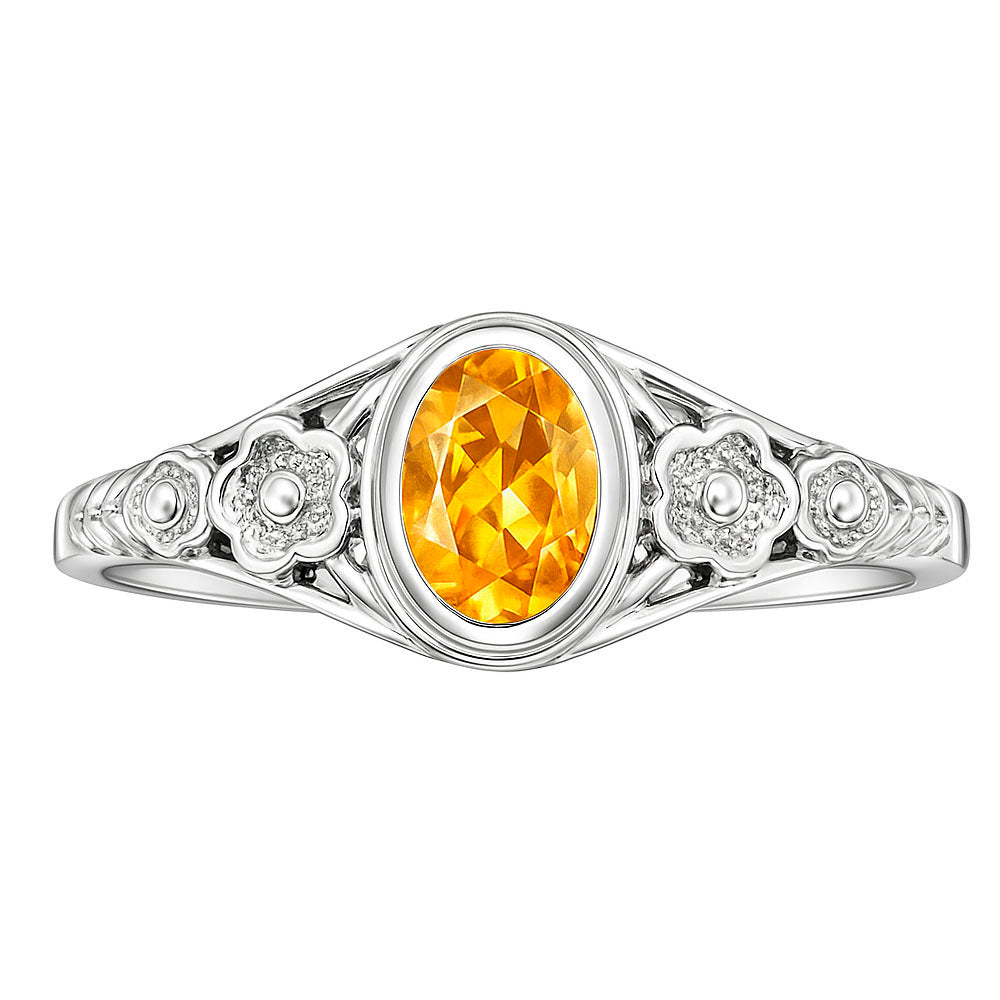 Citrine Ring size-8 R-1292 SDR253213