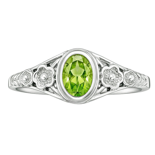 Peridot Ring size-6 R-1292 SDR253214
