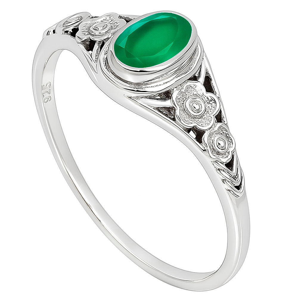 Green Onyx Ring size-6 R-1292 SDR253222