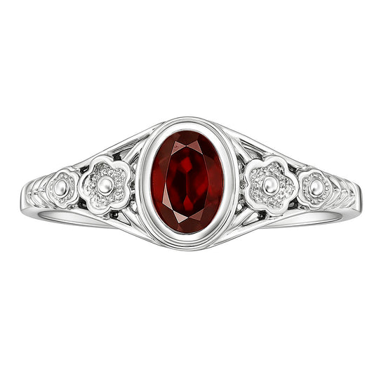 Hessonite Garnet Ring size-6 R-1292 SDR253234