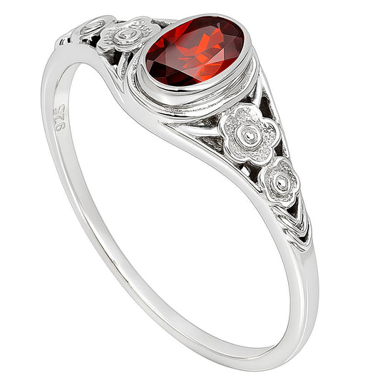 Hessonite Garnet Ring size-7 R-1292 SDR253236