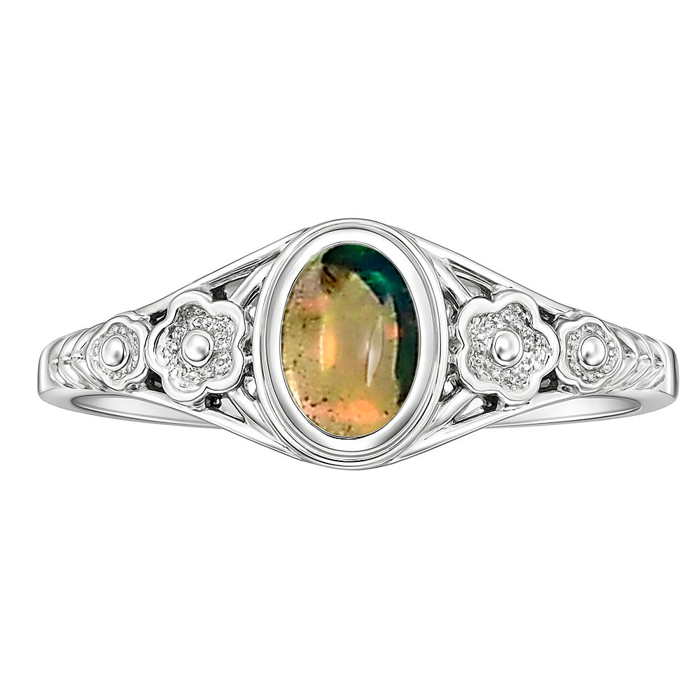 Ethiopian Opal Ring size-5 R-1292 SDR253270