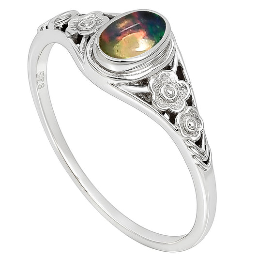 Ethiopian Opal Ring size-5 R-1292 SDR253270