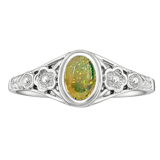 Ethiopian Opal Ring size-5 R-1292 SDR253271