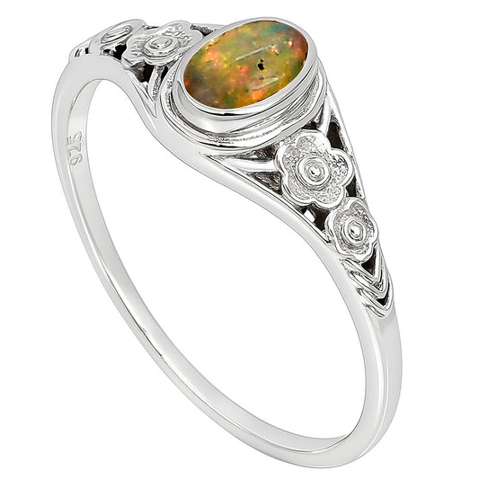 Ethiopian Opal Ring size-6 R-1292 SDR253272