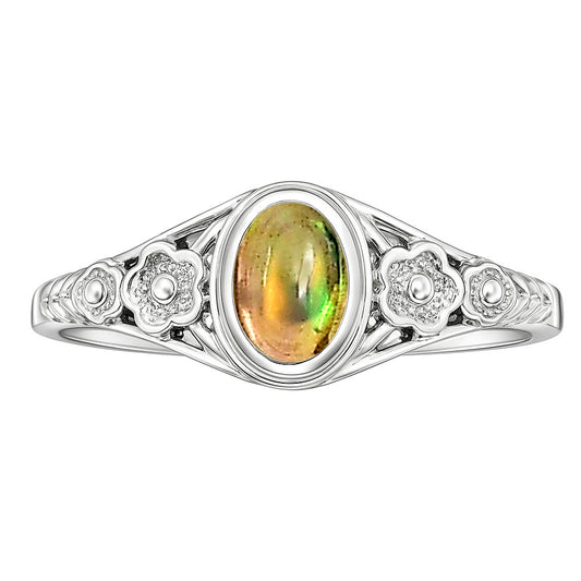 Ethiopian Opal Ring size-6 R-1292 SDR253274