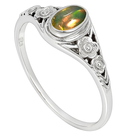 Ethiopian Opal Ring size-7 R-1292 SDR253277