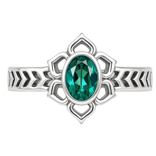 Green Tourmaline Ring size-5 R-1744 SDR253284