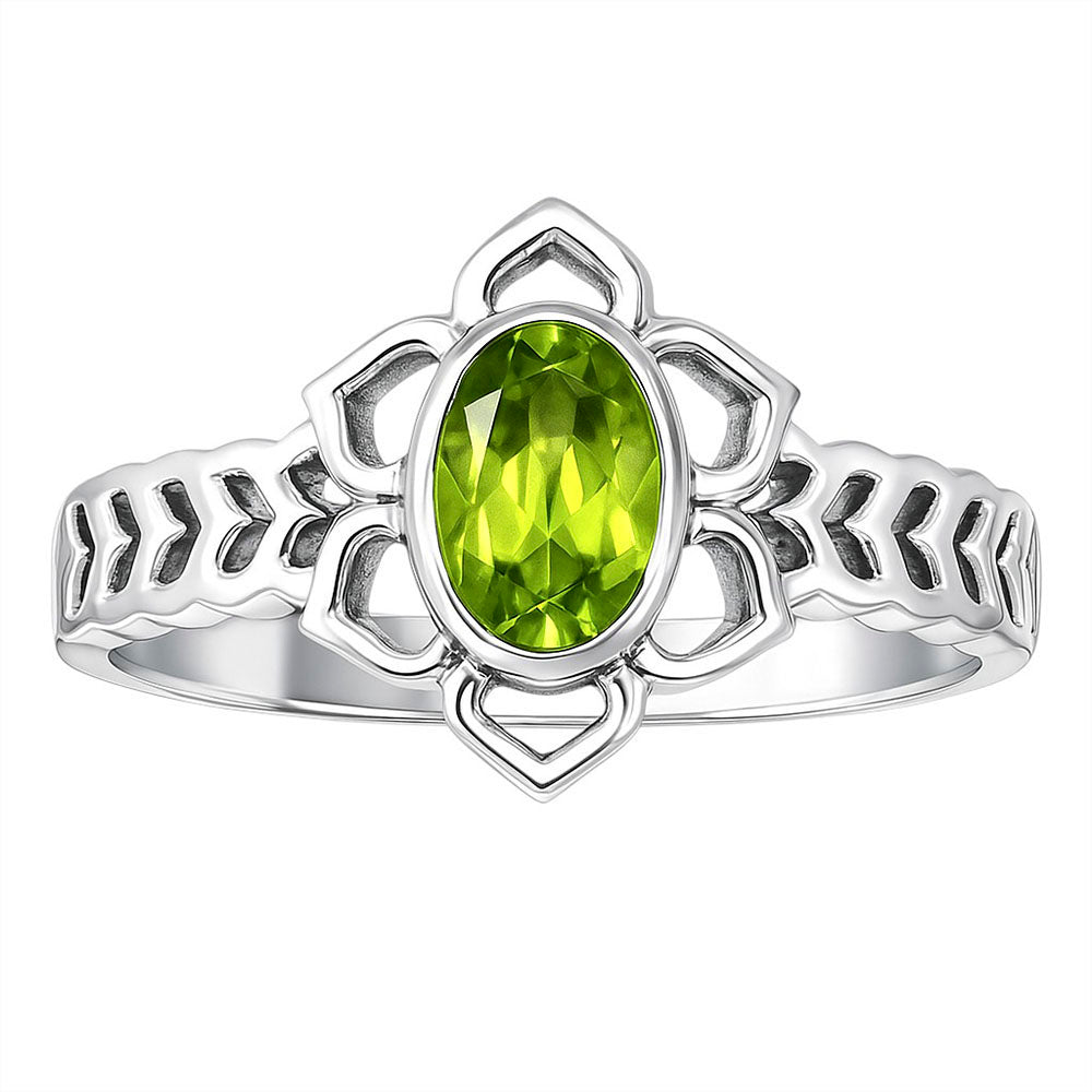 Peridot Ring size-6 R-1744 SDR253293