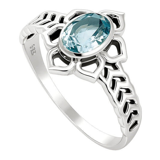 Sky Blue Topaz Ring size-7 R-1744 SDR253298