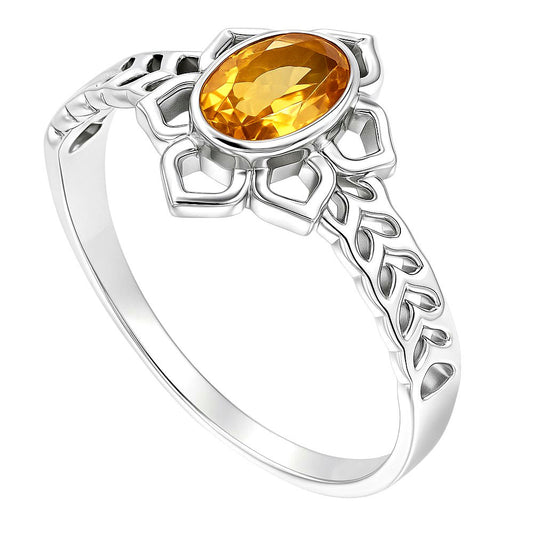 Citrine Ring size-7 R-1744 SDR253306