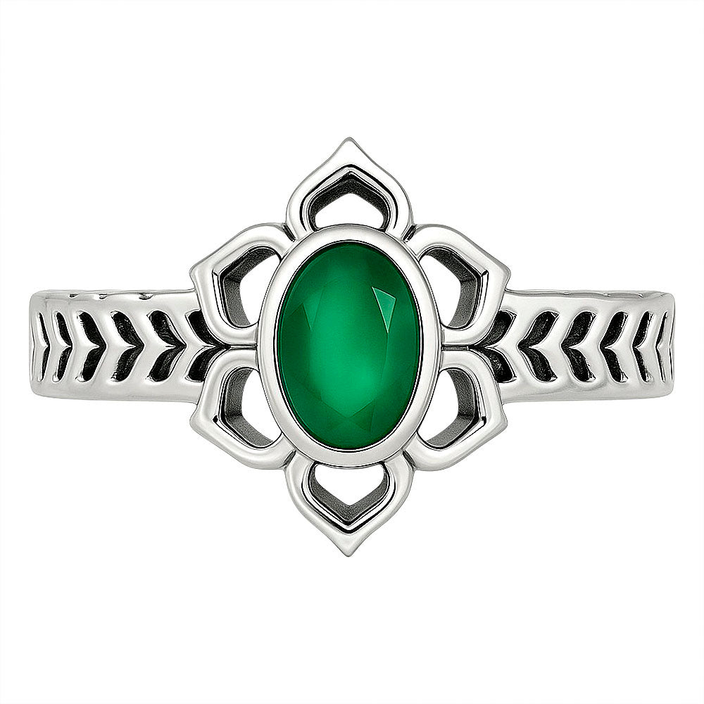Green Onyx Ring size-8 R-1744 SDR253309