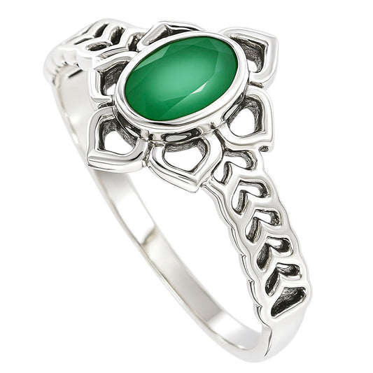Green Onyx Ring size-8 R-1744 SDR253309