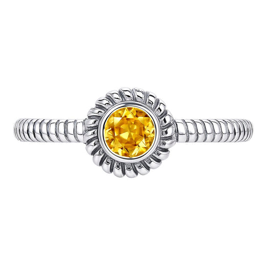 Citrine Ring size-7 R-1045 SDR253342