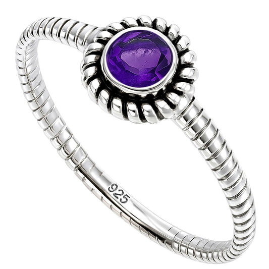 Amethyst Ring size-7 R-1045 SDR253356