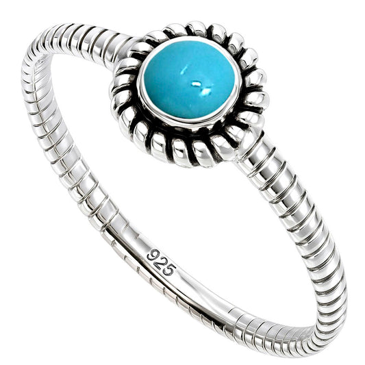 Sleeping Beauty Turquoise Ring size-8 R-1045 SDR253377
