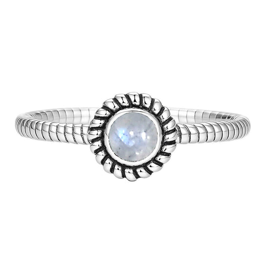 Rainbow Moonstone Ring size-6 R-1045 SDR253378