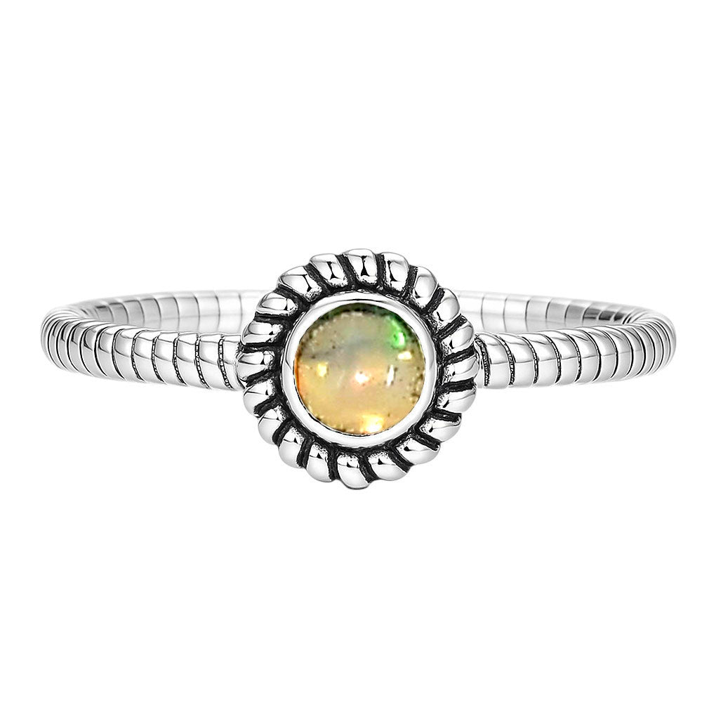 Ethiopian Opal Ring size-5 R-1045 SDR253382