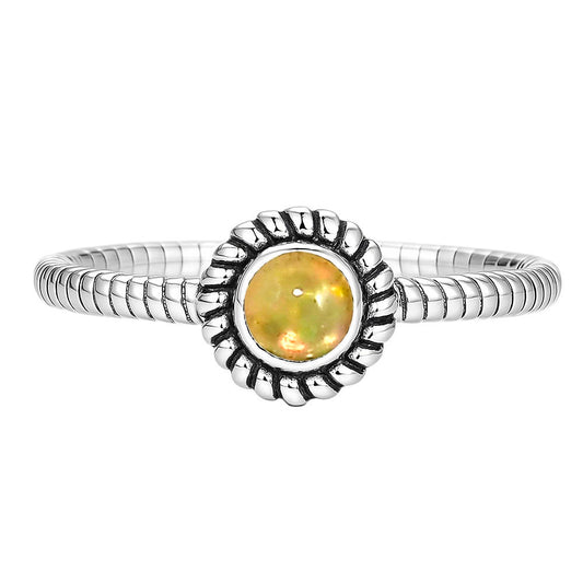 Ethiopian Opal Ring size-6 R-1045 SDR253386