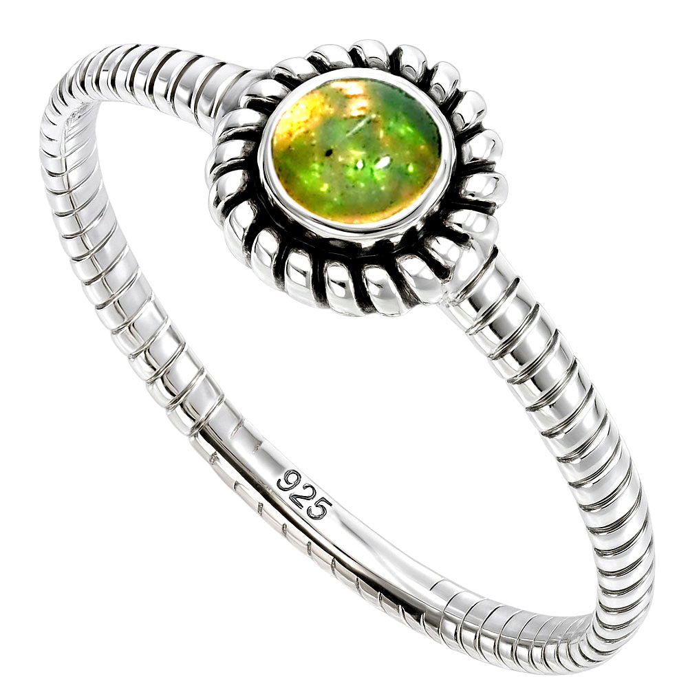 Ethiopian Opal Ring size-8 R-1045 SDR253391