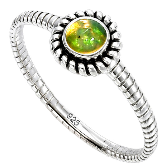 Ethiopian Opal Ring size-8 R-1045 SDR253391