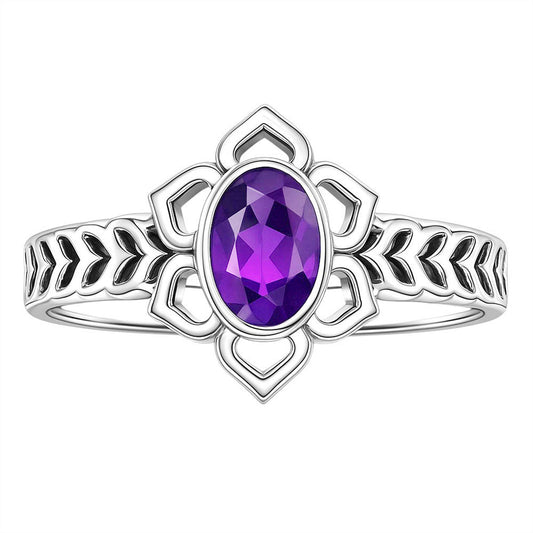 Amethyst Ring size-5 R-1744 SDR253393