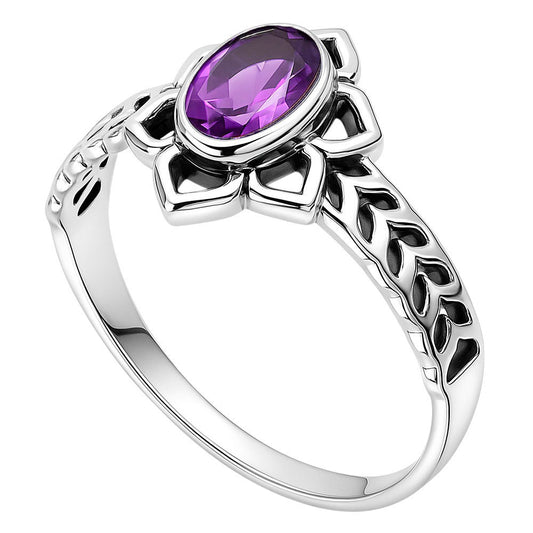 Amethyst Ring size-5 R-1744 SDR253393