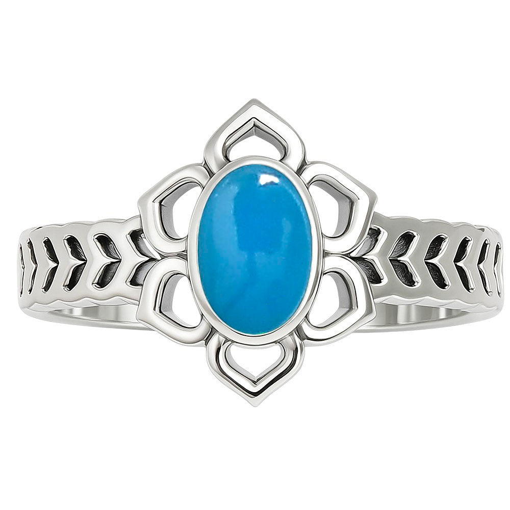 Sleeping Beauty Turquoise Ring size-5 R-1744 SDR253403