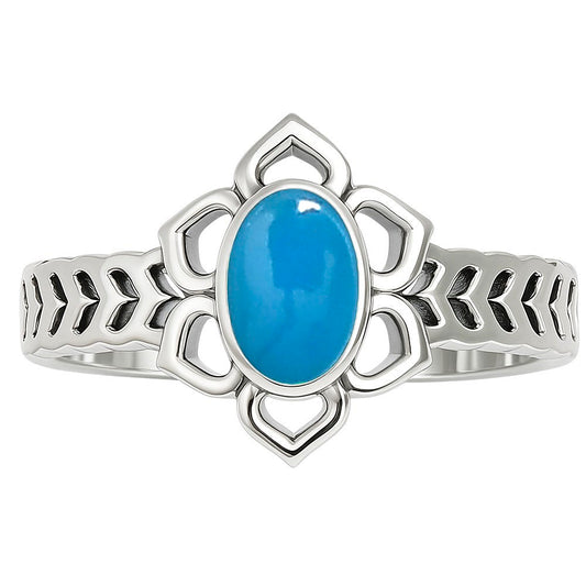 Sleeping Beauty Turquoise Ring size-5 R-1744 SDR253403