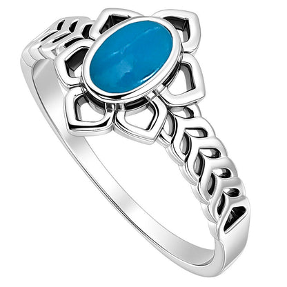 Sleeping Beauty Turquoise Ring size-7 R-1744 SDR253404