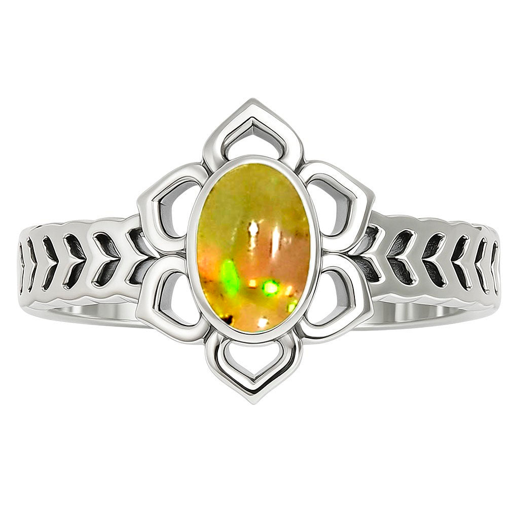 Ethiopian Opal Ring size-5 R-1744 SDR253419