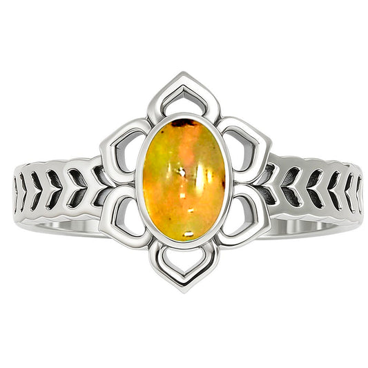 Ethiopian Opal Ring size-6 R-1744 SDR253421