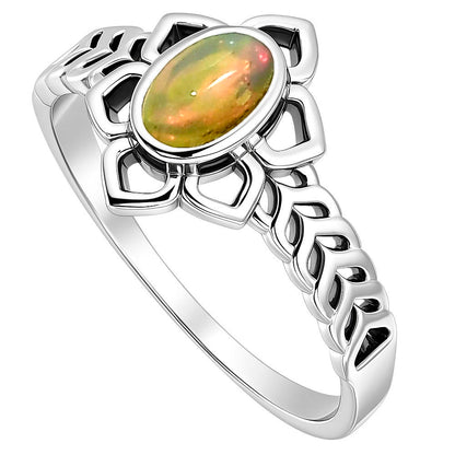 Ethiopian Opal Ring size-7 R-1744 SDR253423